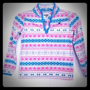 Oshkosh Fleece pullover Girls Quarter Zip